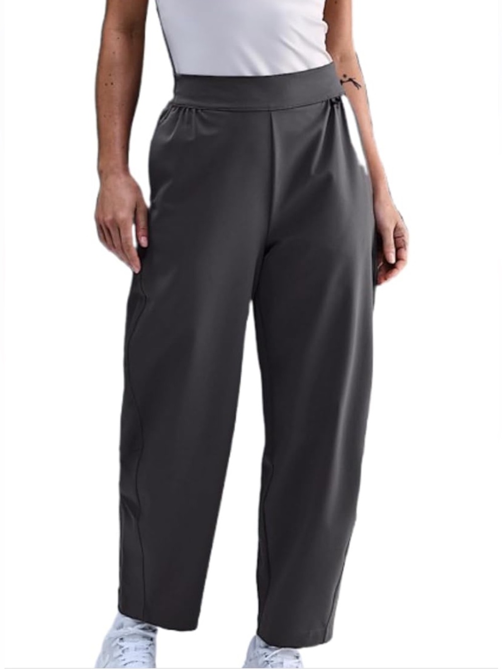 NWT Nike Women's 24.7 PerfectStretch Dri-FIT High-Waisted Barrel-Leg Pants